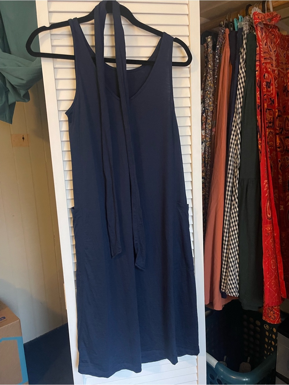 XS Wool& Marine Blue Summer MIDI